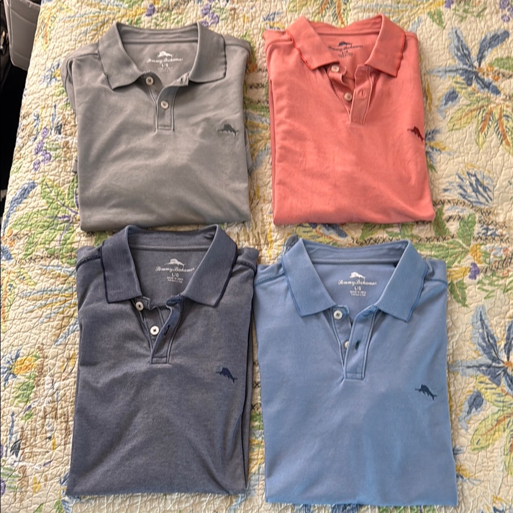 Men's Tommy Bahama Polo Shirts (4 shirts)